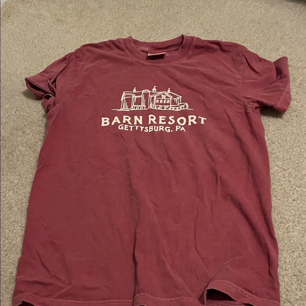 Comfort Colors Maroon Barn Resort Gettysburg Graphic Tee